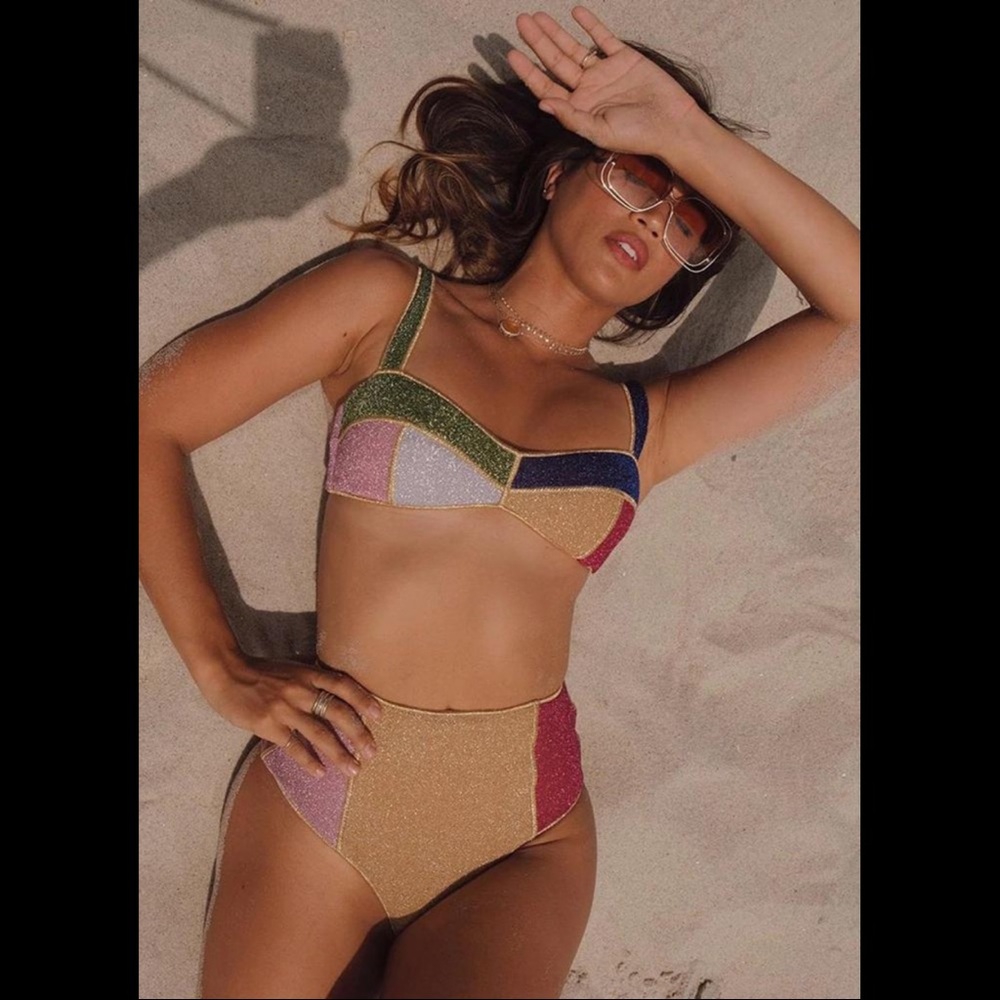 Harriet High Waist Patchwork Bikini